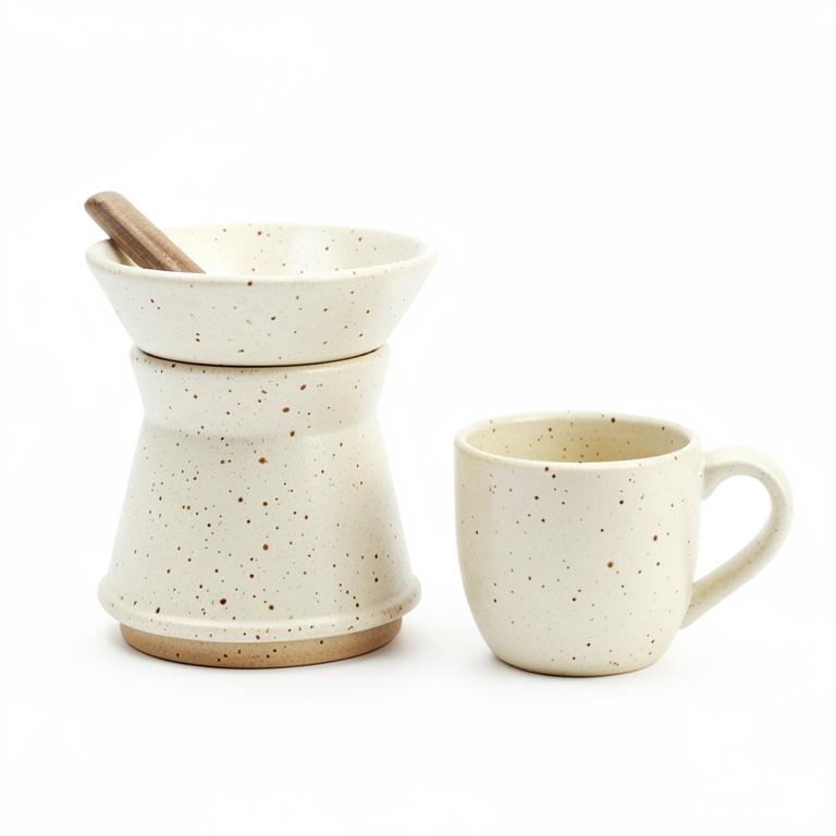 Hearth Stoneware Pour-Over Coffee Set